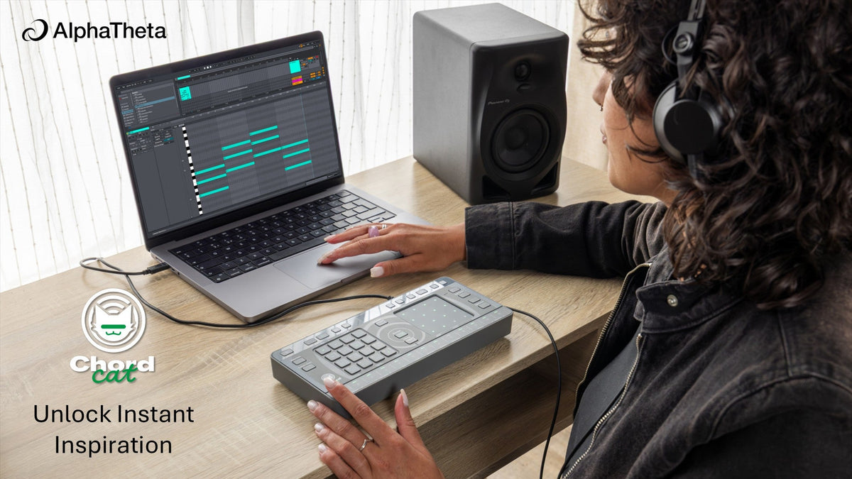 AlphaTheta CHORDCAT 8-Track Groovebox – Instant Chord Creativity for Modern Producers