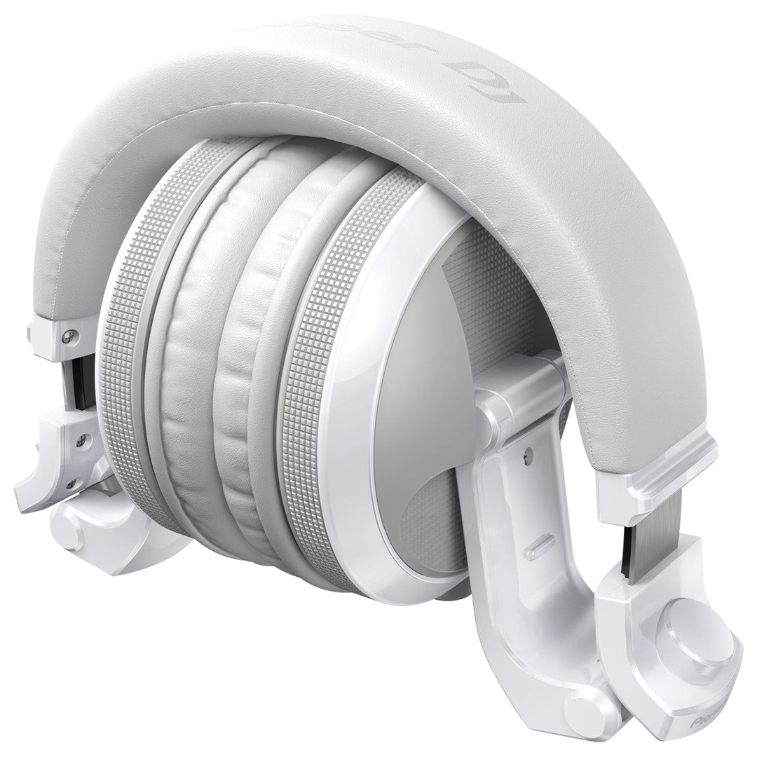 HDJ-X5BT Over-Ear DJ Headphones with Bluetooth (White)- Folded