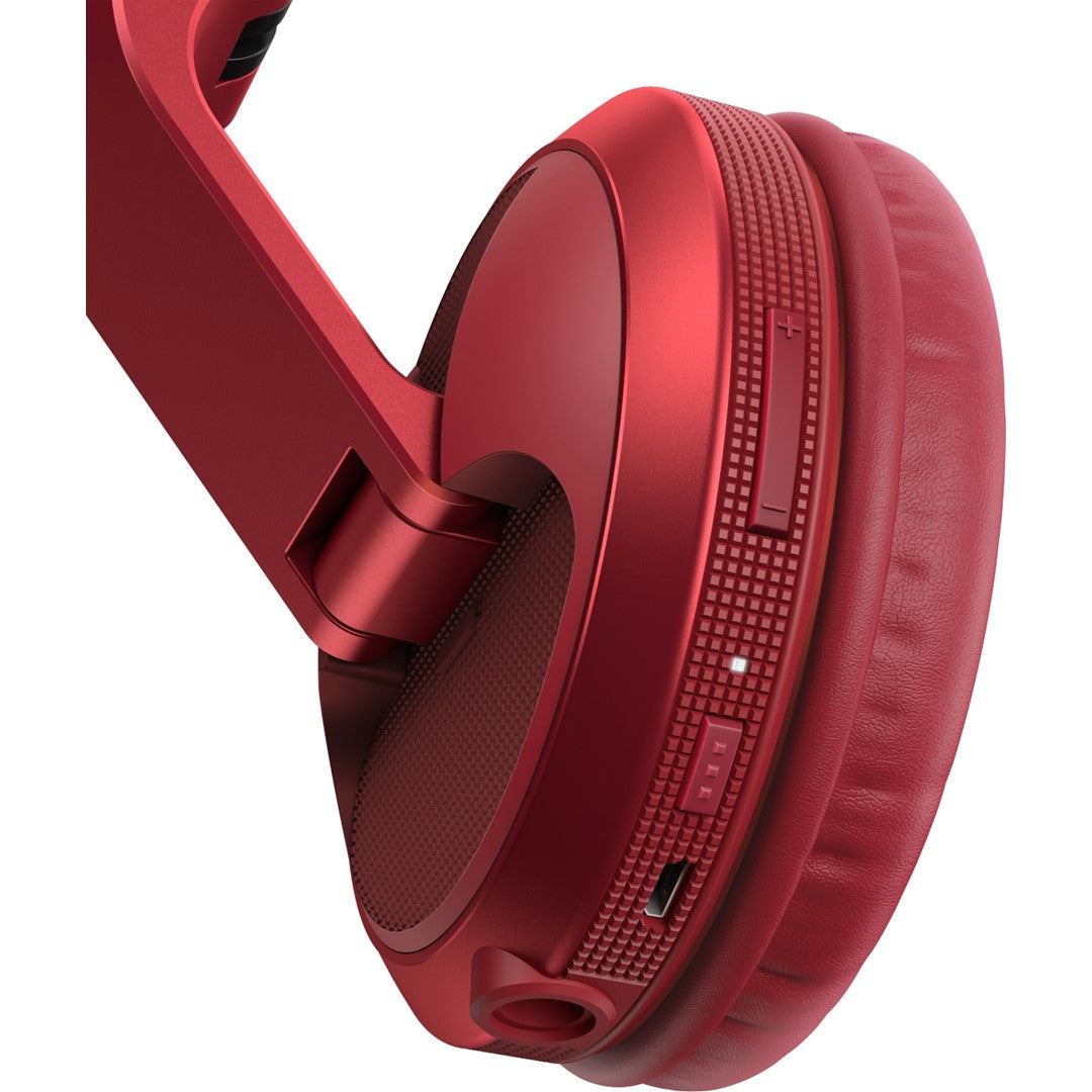 HDJ-X5BT Over-Ear DJ Headphones with Bluetooth (Red)- Focus Shot