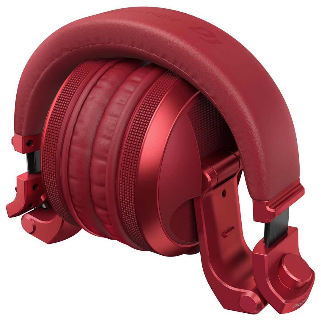 HDJ-X5BT Over-Ear DJ Headphones with Bluetooth (Red)- Folded