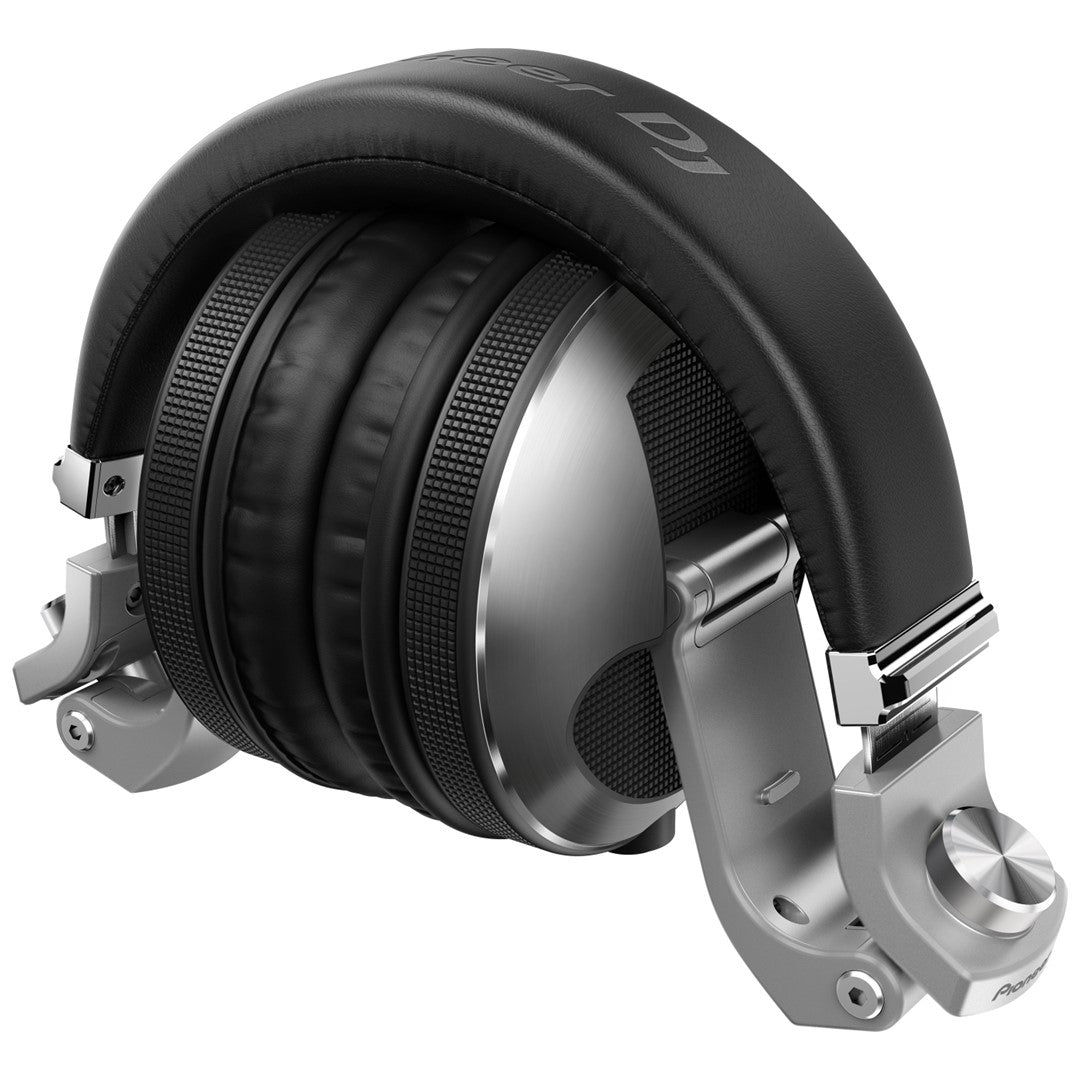 HDJ-X10 Flagship Over-Ear DJ Headphones in Silver- Folded