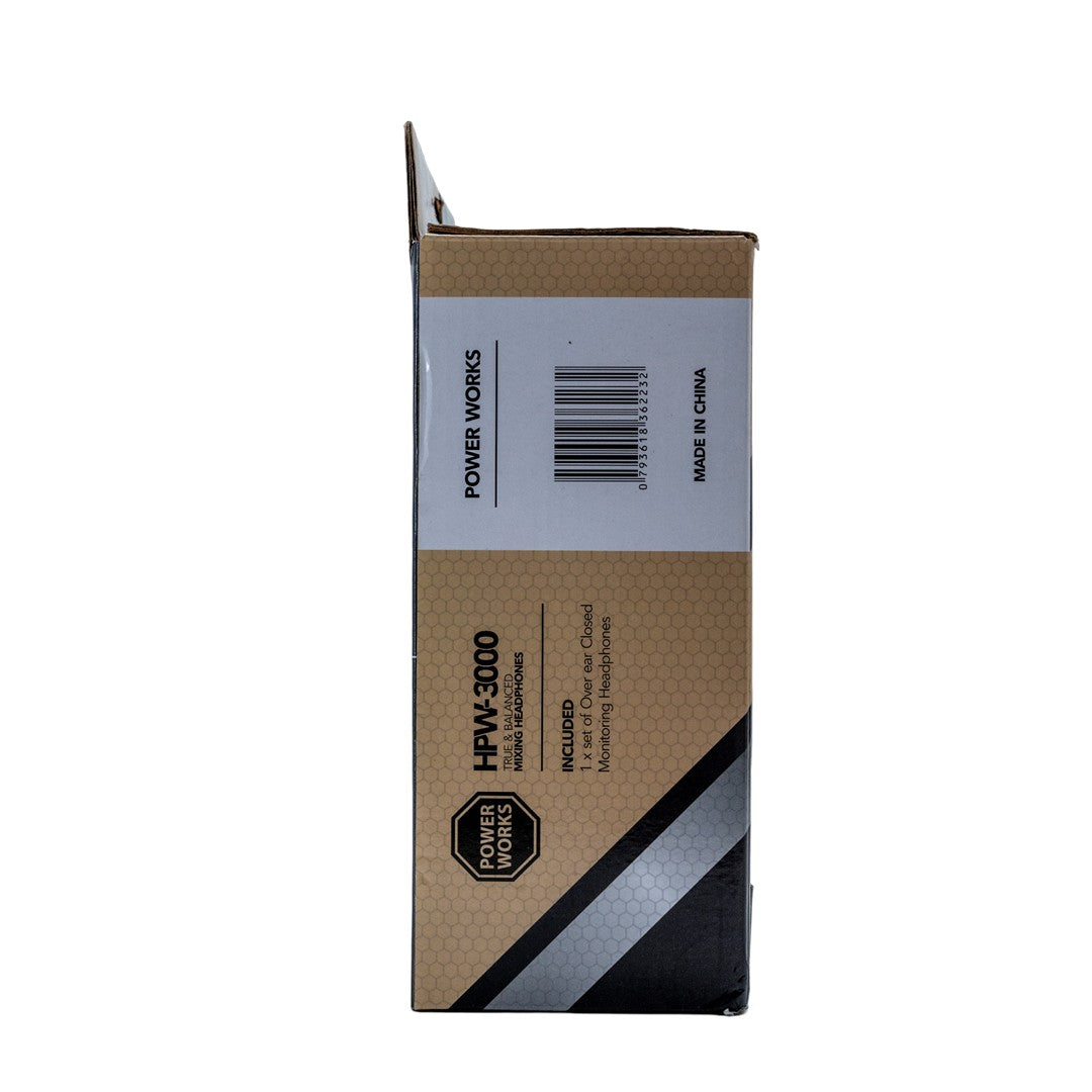 PowerWorks HPW-3000 Headphones-Side Box