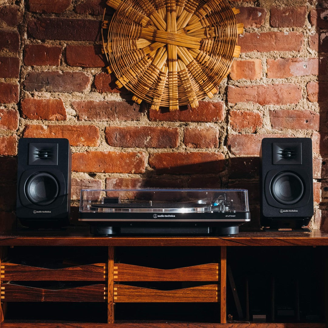 Audio-Technica AT-SP3X 3 Powered Bookshelf Speakers(Pair)-Lifestyle
