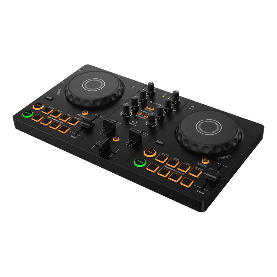 Alphatheta DDJ-FLX2 Compact 2-Channel DJ Controller-Top Front Left