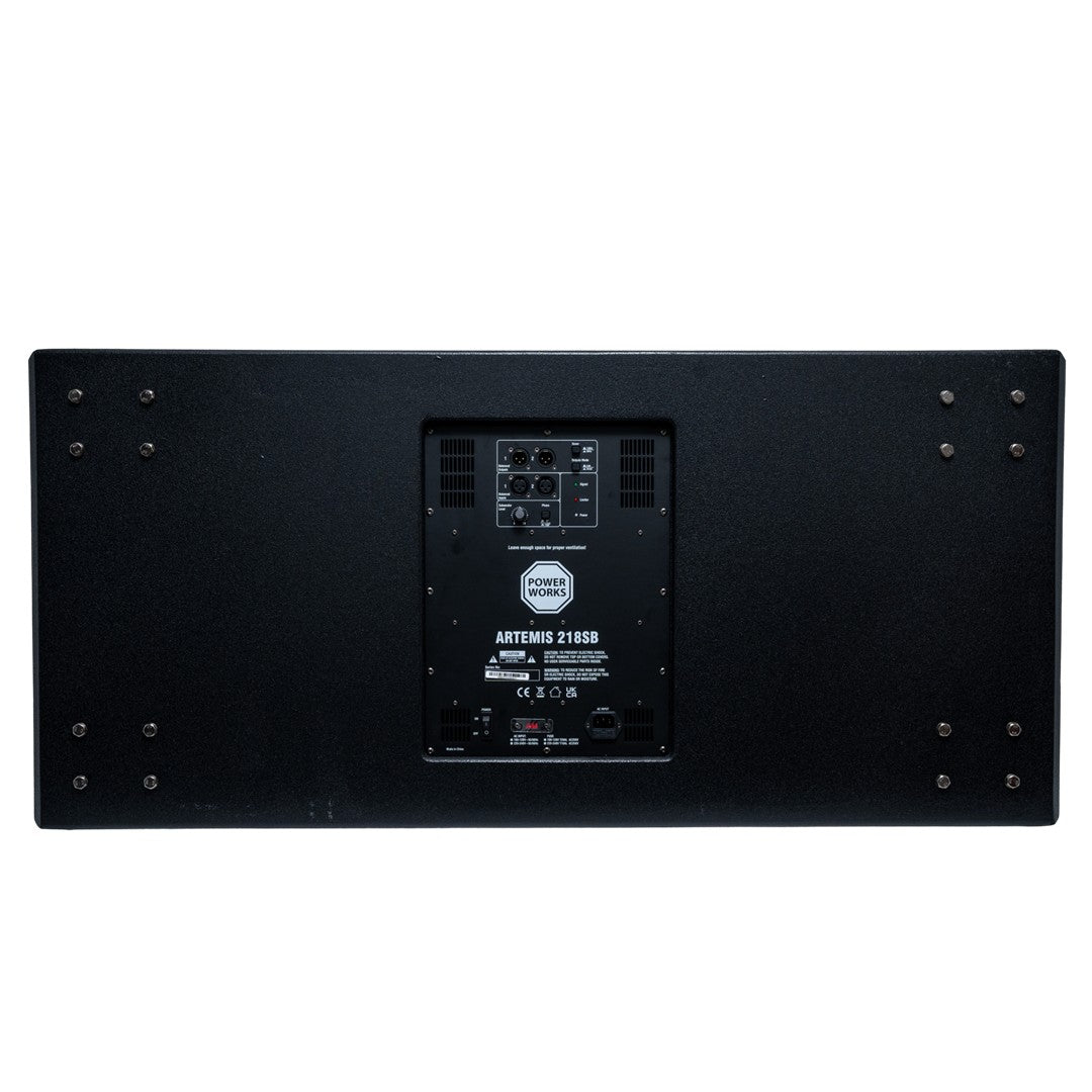 PowerWorks ARTEMIS 218SB Dual 18 Active Subwoofer-Rear