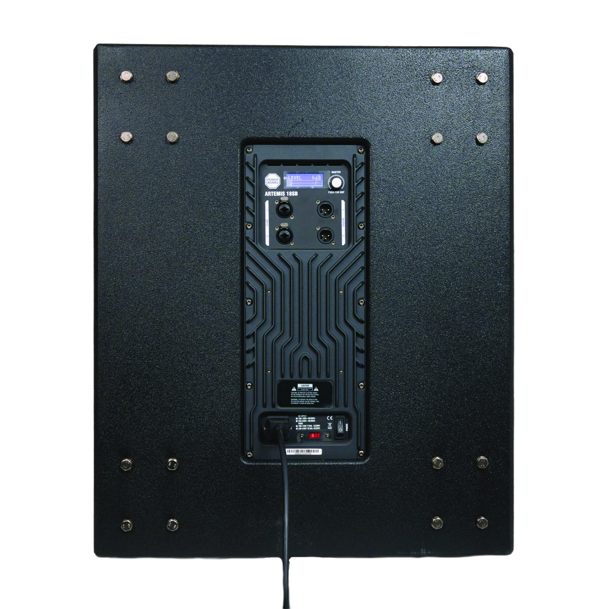 ARTEMIS-18SB Active Subwoofer- Rear- Cable