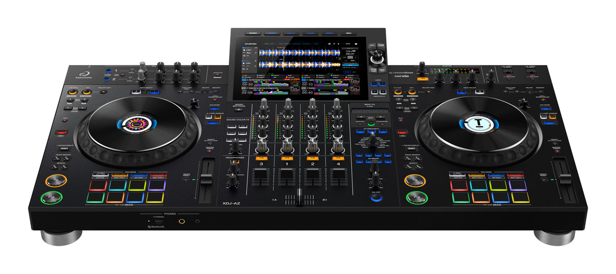 AlphaTheta XDJ-AZ Professional All-in-One 4 Channel DJ System Top Front View