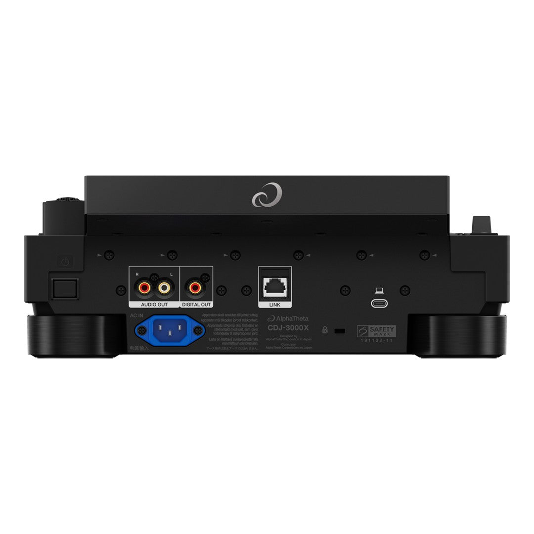 AlphaTheta CDJ-3000X Rear View