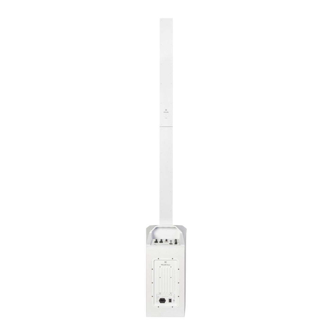 HK Audio POLAR-8MKII-WH Column Speaker with 8″ Sub (1 CTN) in White Rear Speaker View