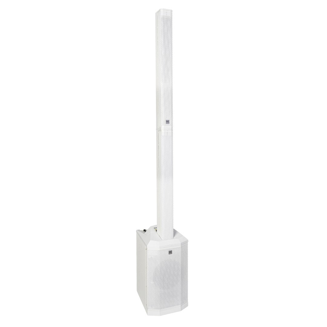 HK Audio POLAR-8MKII-WH Column Speaker with 8″ Sub (1 CTN) in White Top Front Left View