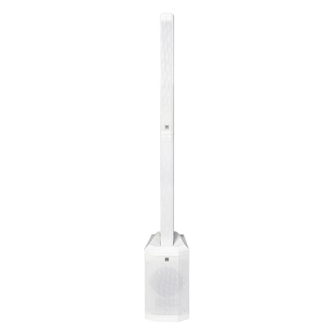 HK Audio POLAR-8MKII-WH Column Speaker with 8″ Sub (1 CTN) in White Top Front View