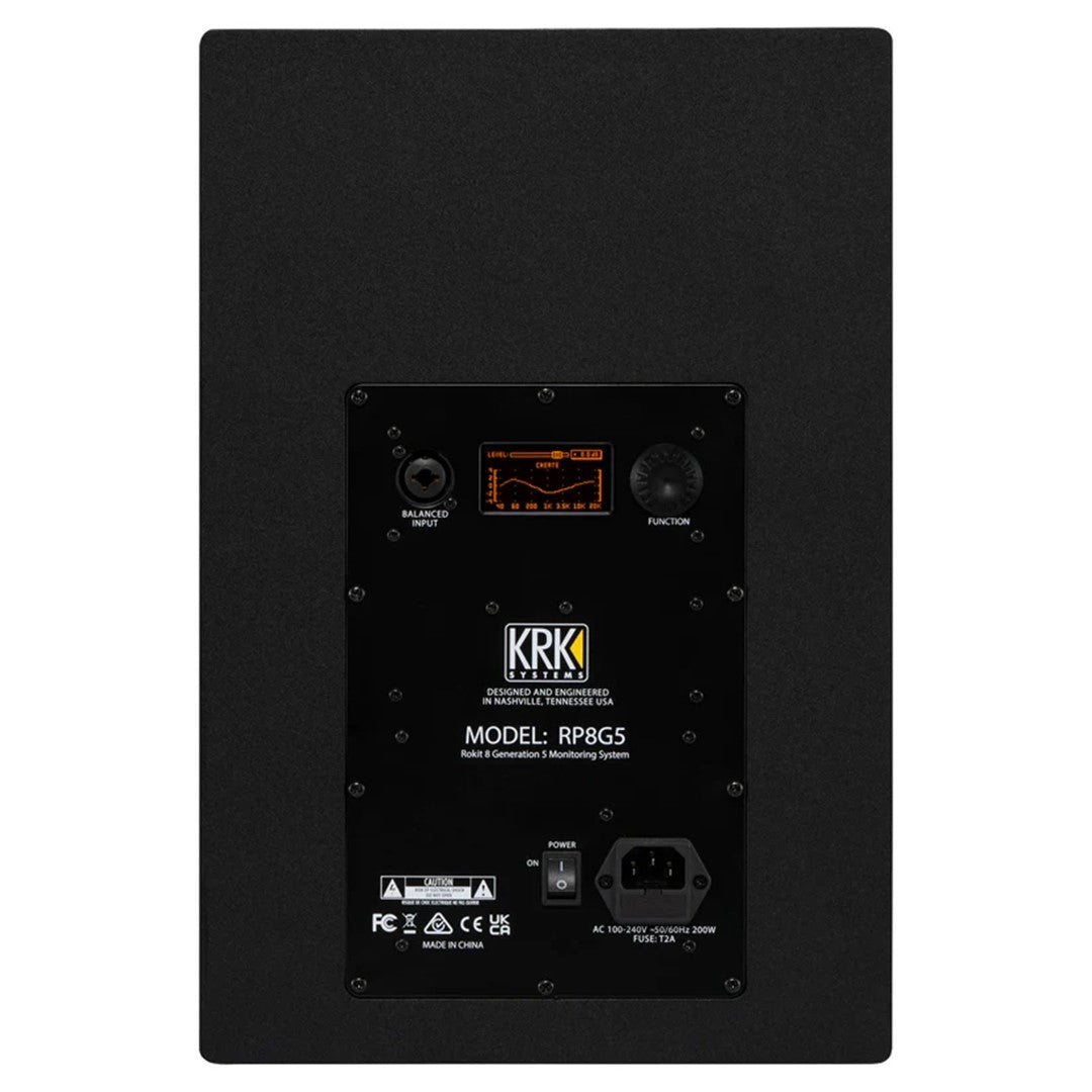 KRK RP8G5 - 8” ROKIT Generation Five Studio Monitor Rear
