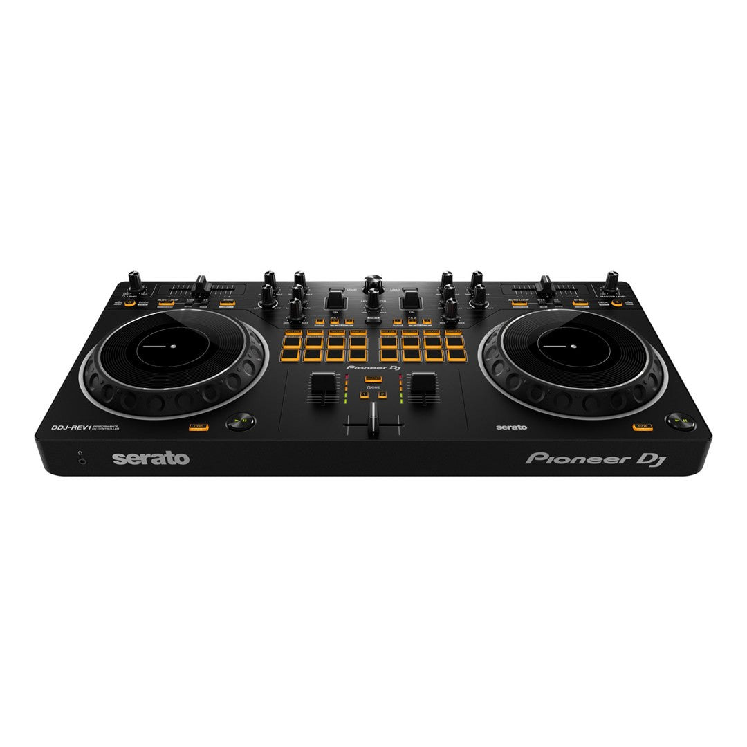 Pioneer DJ DDJ-REV1 - 2-Channel Scratch-Style DJ Controller for Serato DJ Lite Top Front View