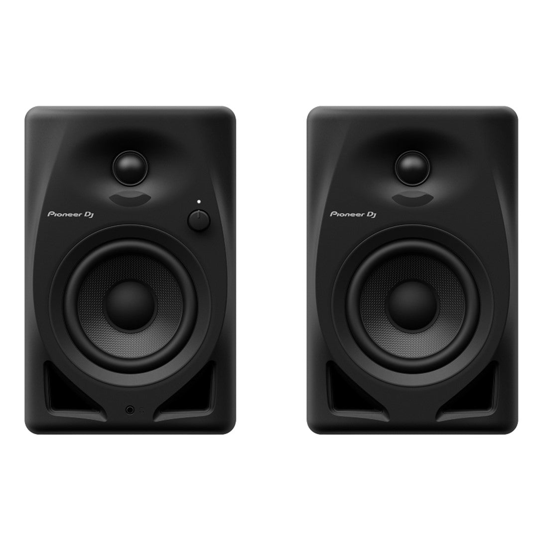 Pioneer DJ DM-40D 4” Desktop Monitor System In Black (Pair) Front View