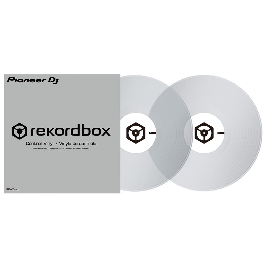 Pioneer DJ RB-VD1-CL Control Vinyl in Clear (Pair) Front View
