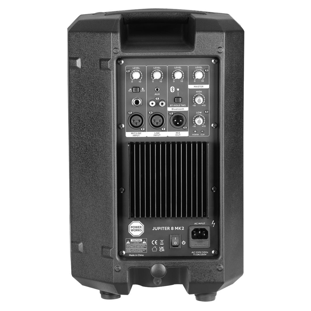 PowerWorks JUPITER 8 MK2 - Active 8" Speaker Rear