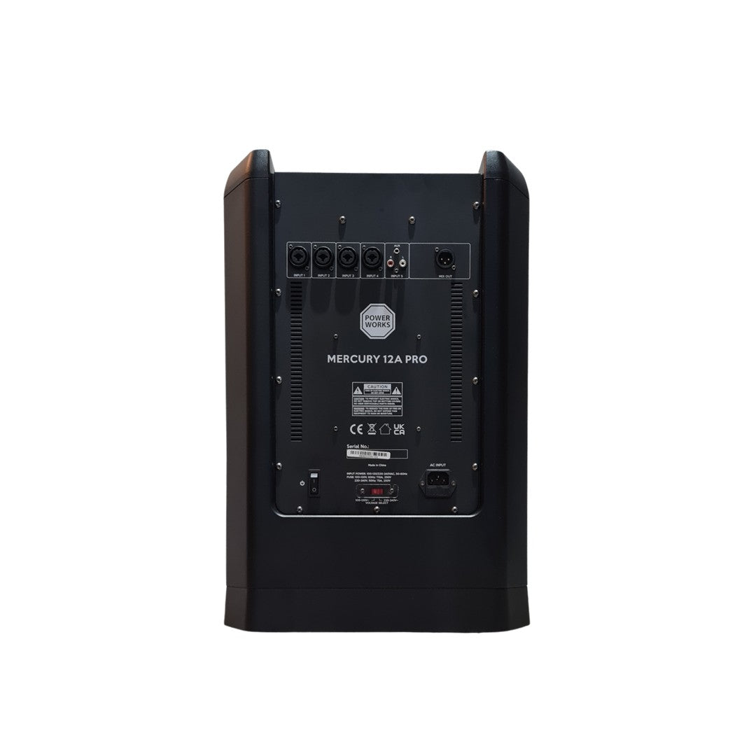 PowerWorks MERCURY-12A PRO - Column Speaker 12" System (2 CTNS) Subwoofer Rear