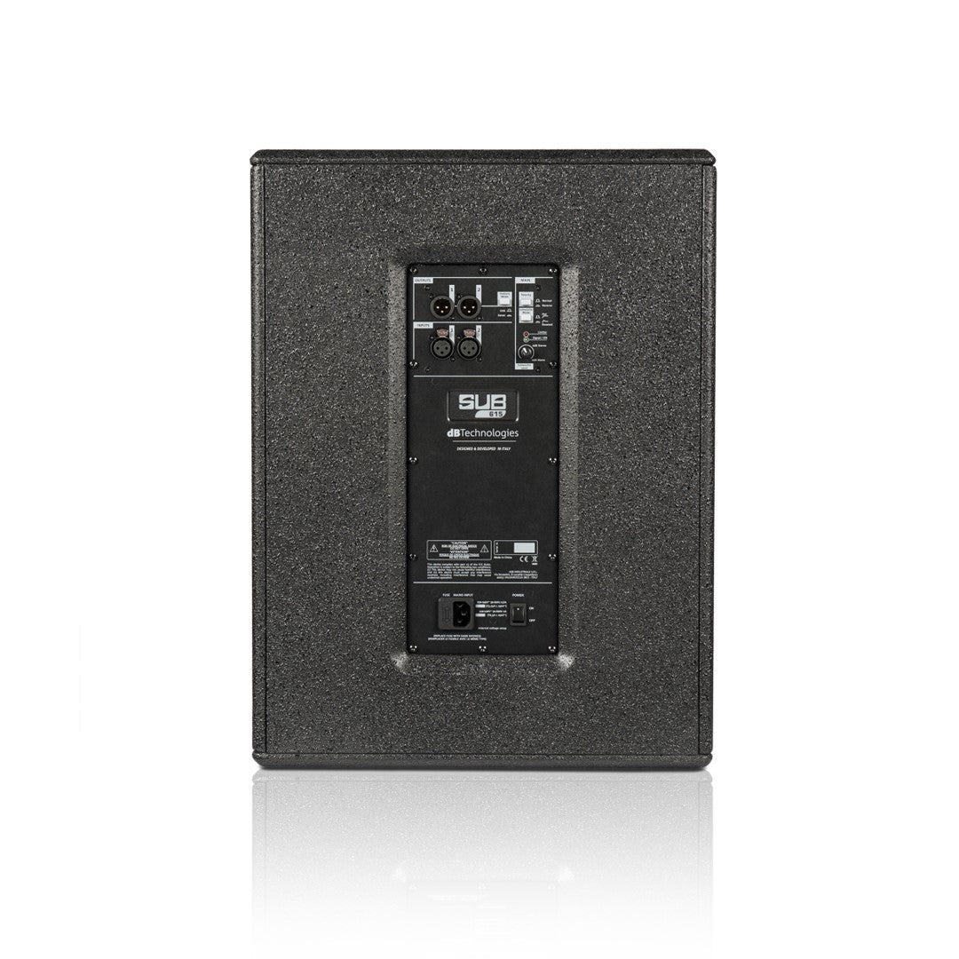dB Technologies SUB 615 - 15" 600W Active Subwoofer Rear