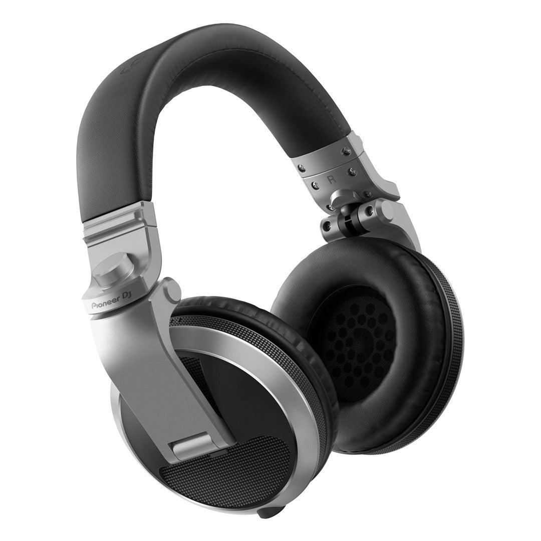 HDJ-X5 Over-Ear DJ Headphones in Silver- Front Left
