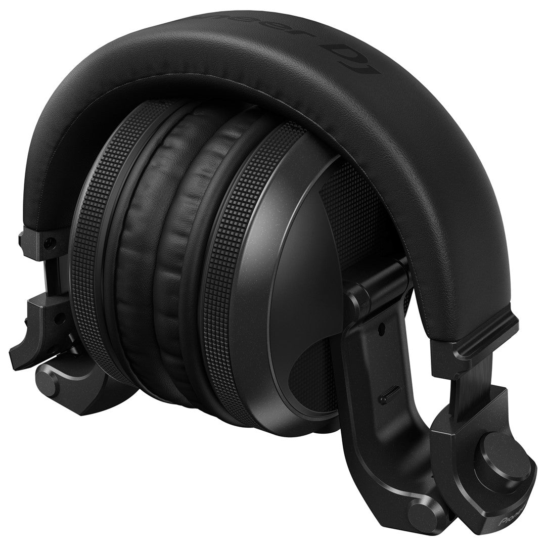 HDJ-X5BT Over-Ear DJ Headphones with Bluetooth (Black)- Folded