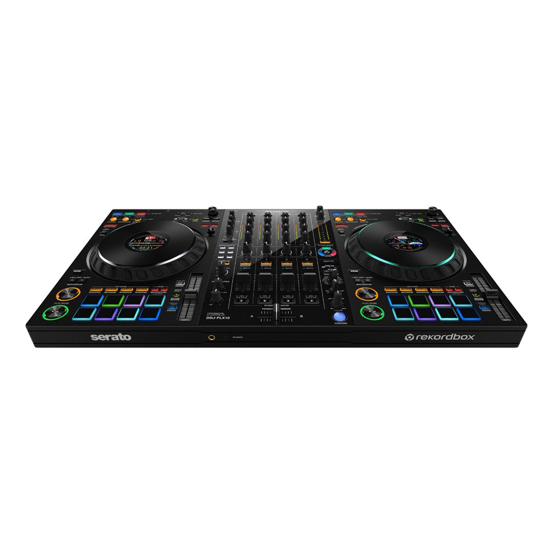 Pioneer DJ DDJ-FLX10 Professional 4-Channel Performance DJ Controller Top Front View