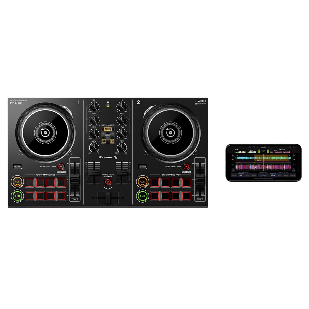 DDJ-200 2-channel Smart DJ Controller-Top-iphone