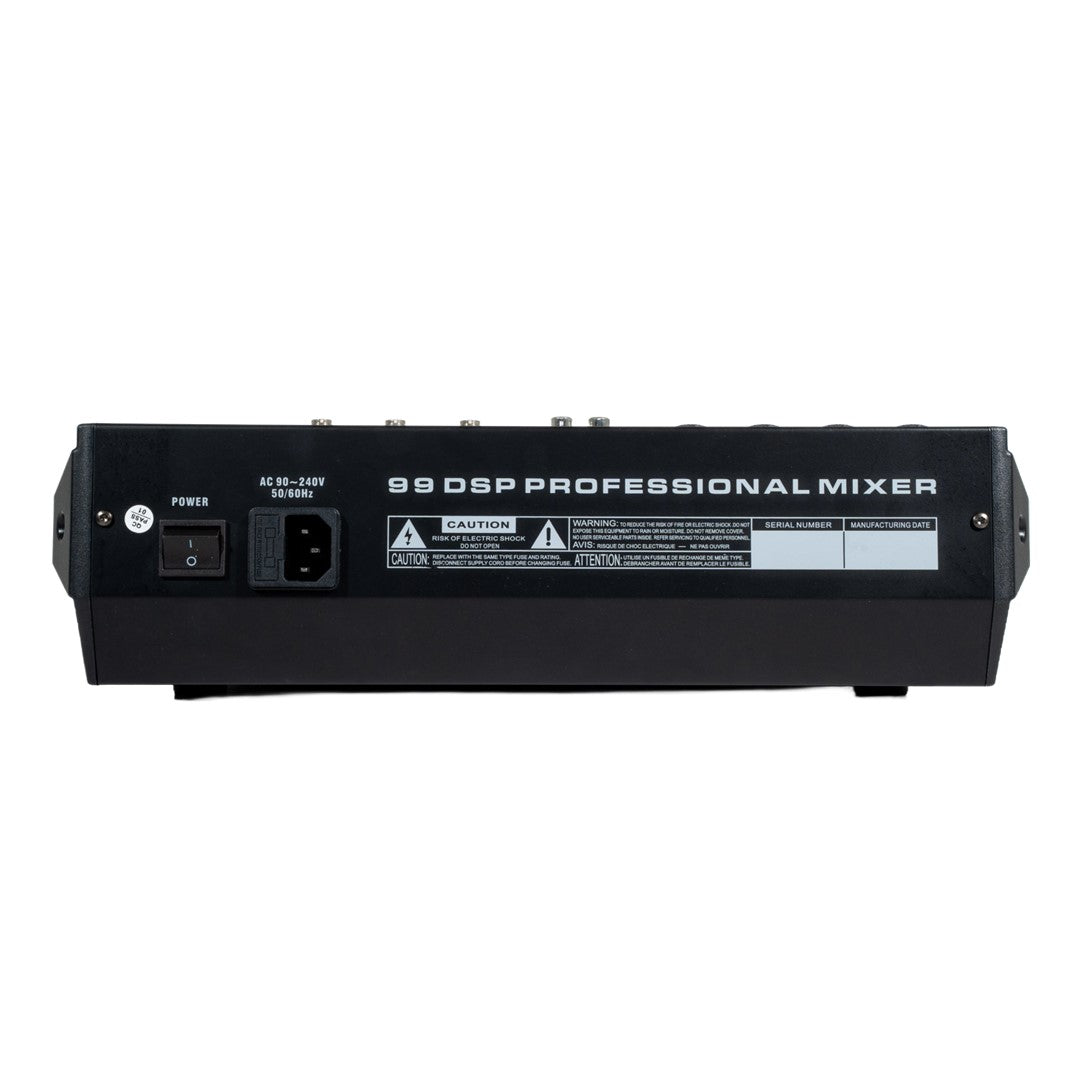 X1604BT- USB 4 Mono and 2 Stereo Channel Mixer-Rear