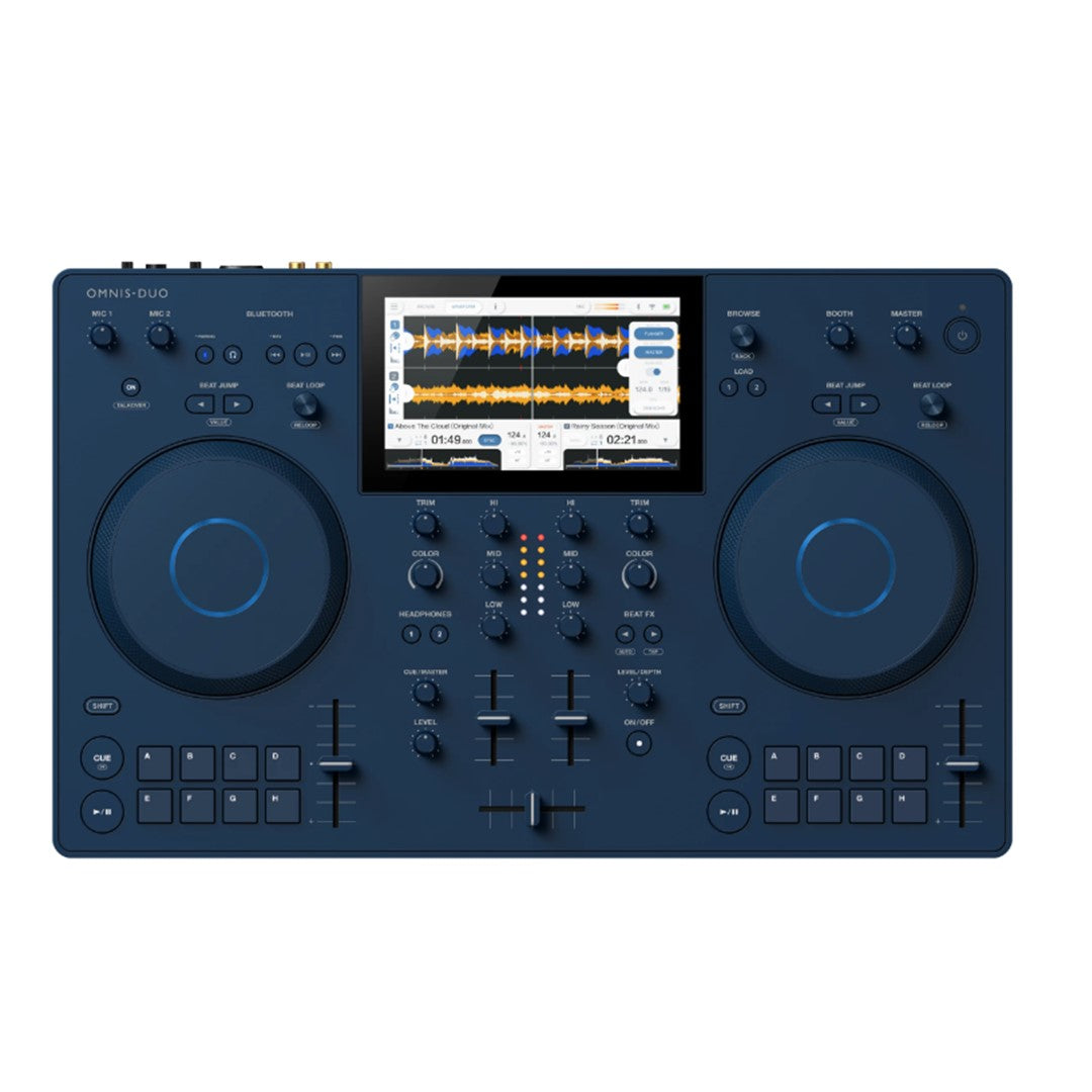 AlphaTheta OMNIS-DUO All-in-One Portable DJ System Top View