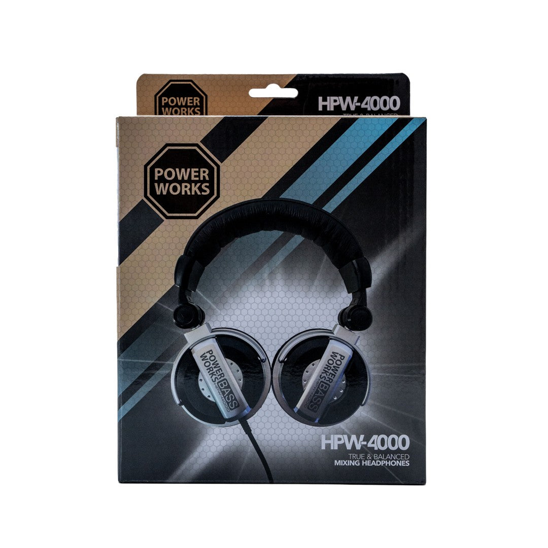 PowerWorks HPW-4000 DJ Headphones-Box Front