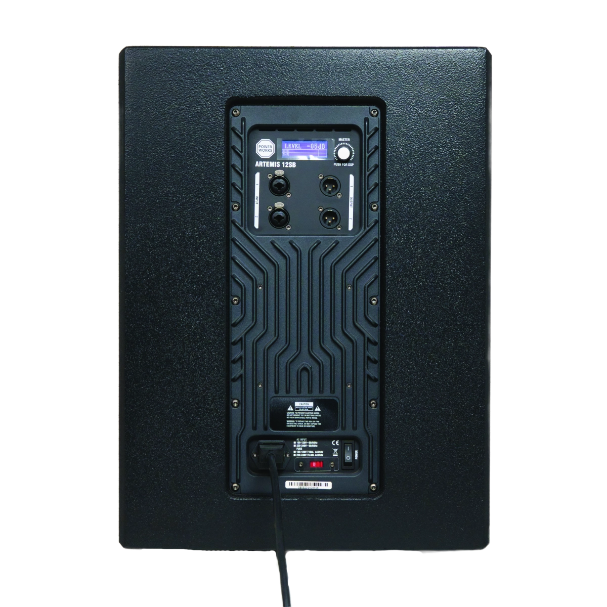 ARTEMIS-12SB Active Subwoofer- Rear- Cable