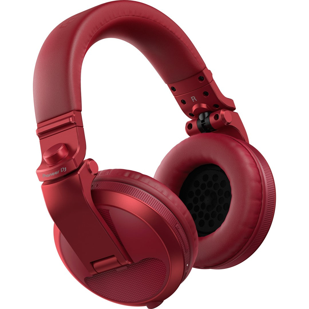 HDJ-X5BT Over-Ear DJ Headphones with Bluetooth (Red)- Front Left