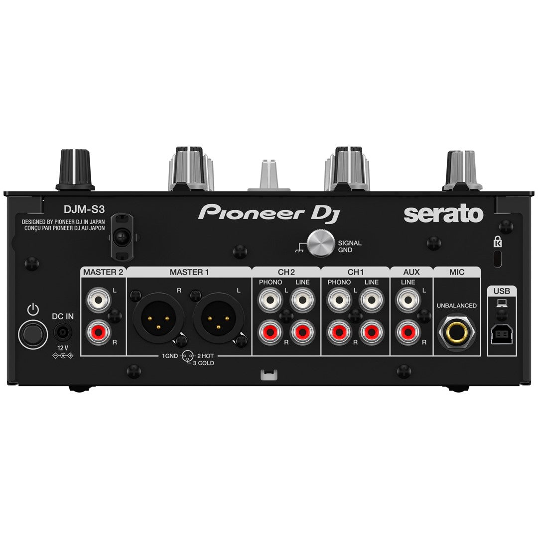 DJM-S3 2-channel DJ mixer for Serato DJ Pro- Rear