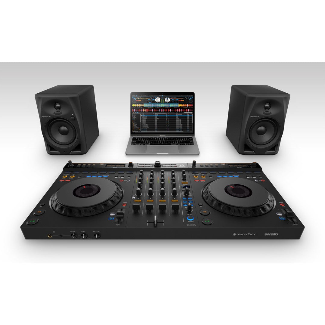 AlphaTheta DDJ-GRV6 Club-inspired 4-Channel DJ Controller Set Up 2 Serato DJ
