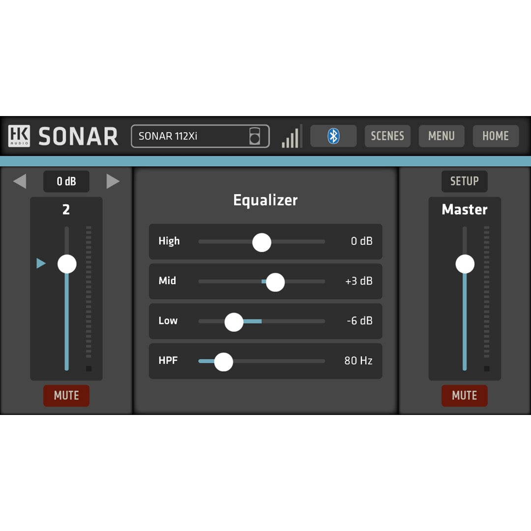 HK Audio SONAR 115 XI Powered Speaker-Remote