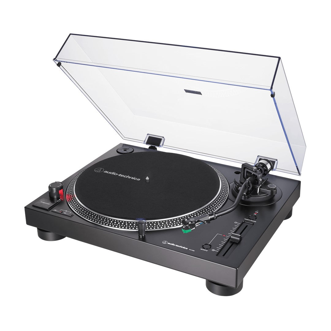 AT-LP120XUSBBK Direct-Drive Turntable-Top Front Right