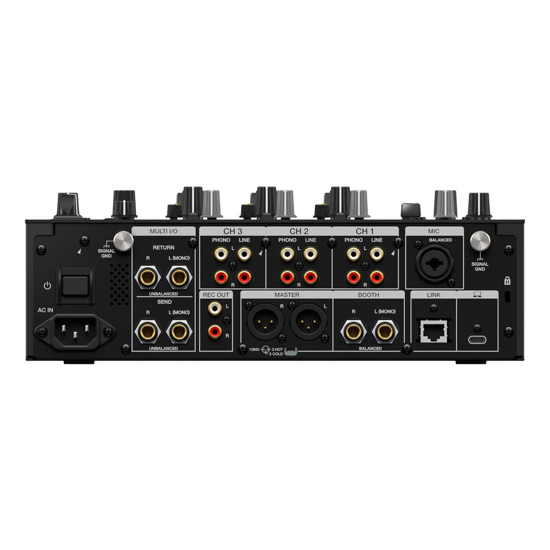 AlphaTheta DJM-V5 3-Channel Professional DJ Mixer Rear View