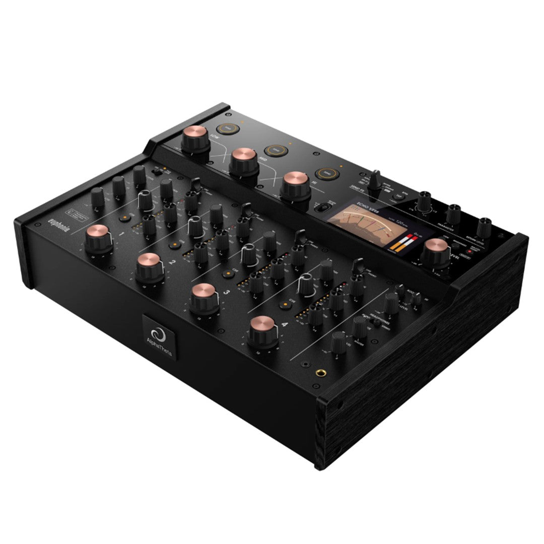 AlphaTheta EUPHONIA 4-Channel Professional Rotary Mixer Top Front Right view