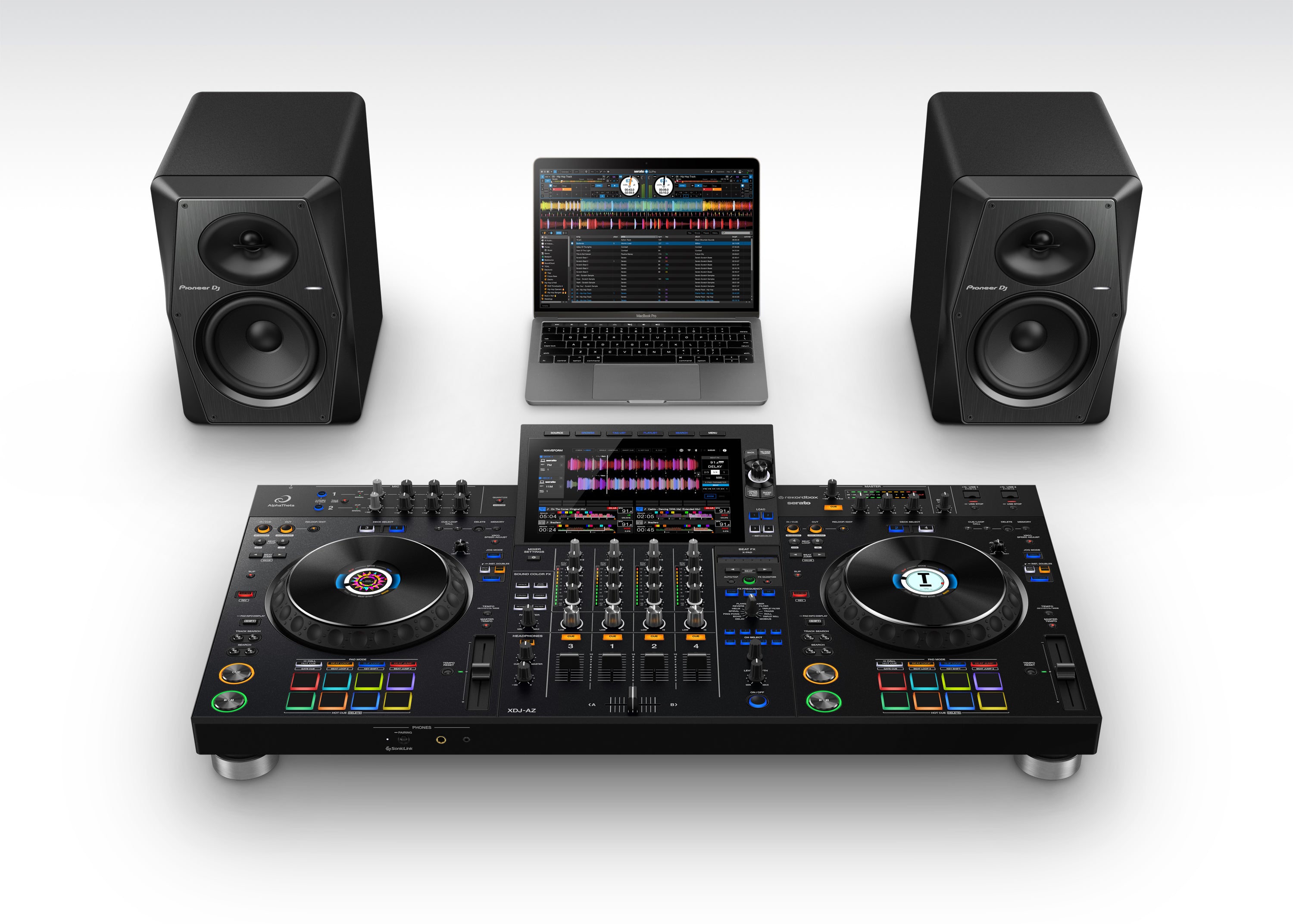 AlphaTheta XDJ-AZ Professional All-in-One 4 Channel DJ System Set Up 1 Serato 