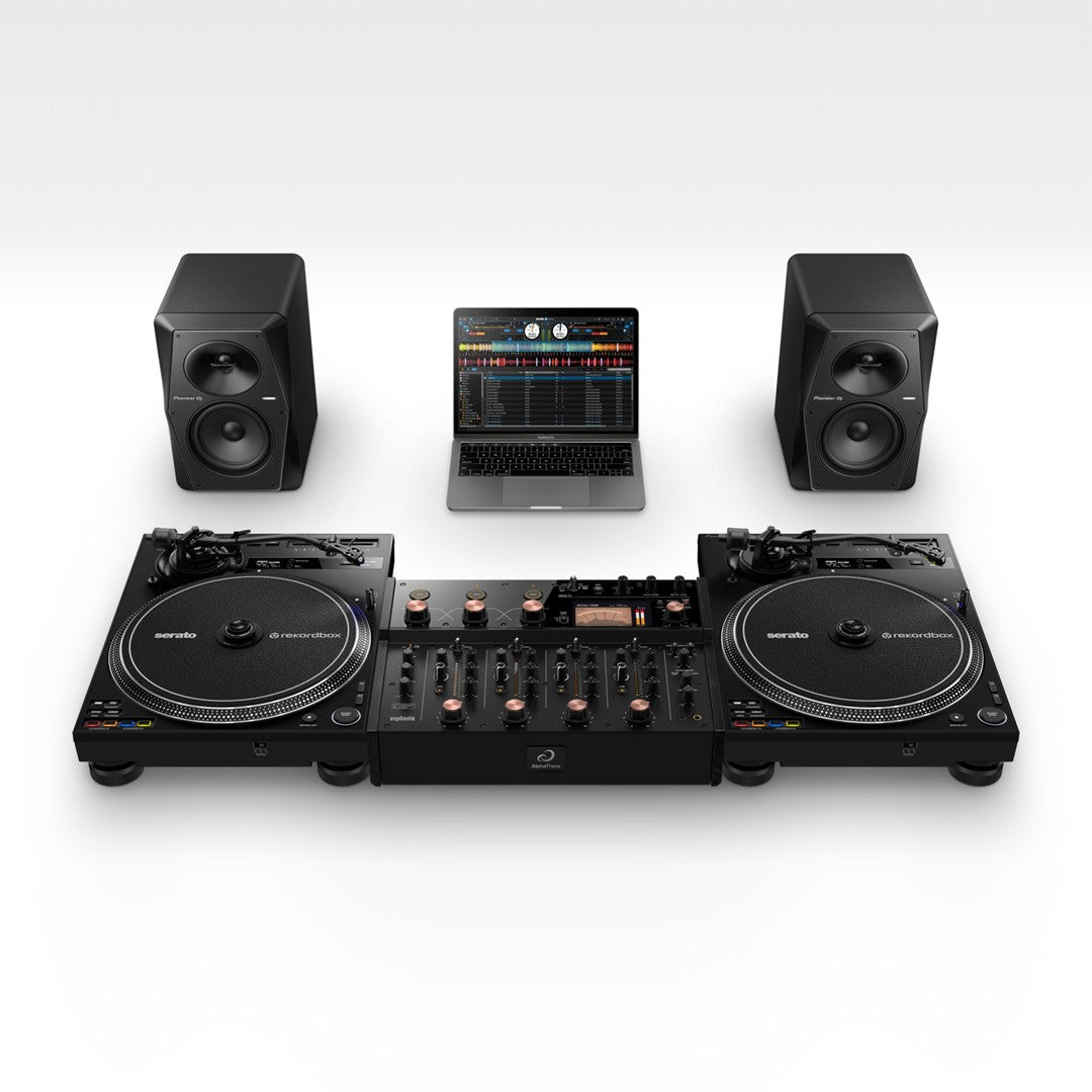 AlphaTheta EUPHONIA 4-Channel Professional Rotary Mixer Set up 5 with PLX-CRSS12