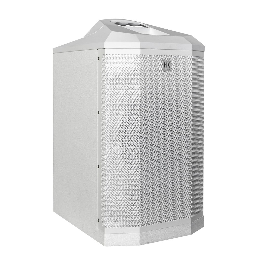 HK Audio POLAR-8MKII-WH Column Speaker with 8″ Sub (1 CTN) in White Front Left Sub View