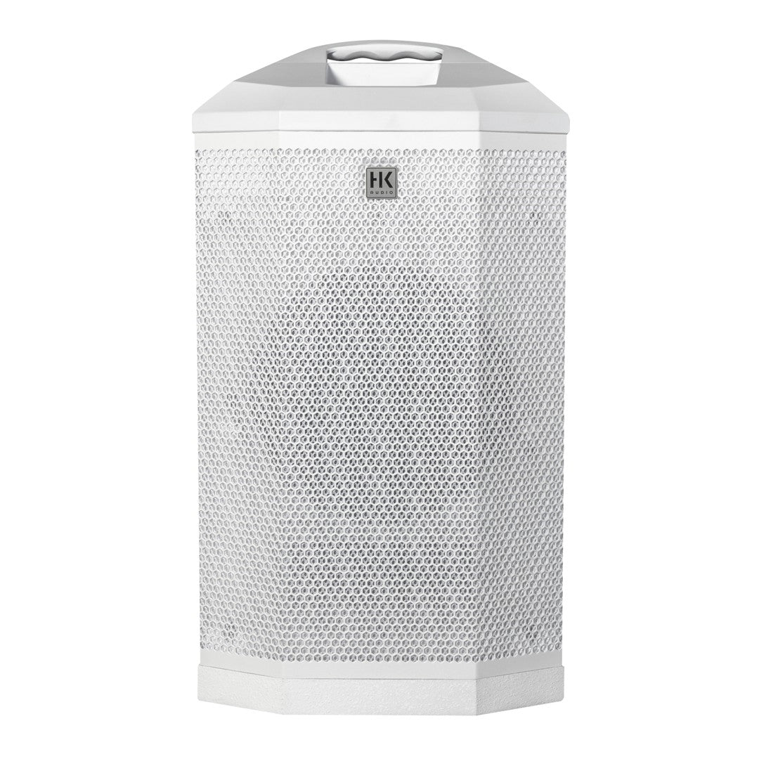 HK Audio POLAR-8MKII-WH Column Speaker with 8″ Sub (1 CTN) in White Front Sub View