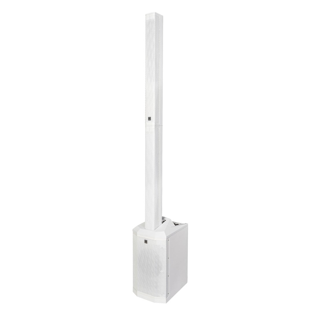 HK Audio POLAR-8MKII-WH Column Speaker with 8″ Sub (1 CTN) in White Top Front Right View