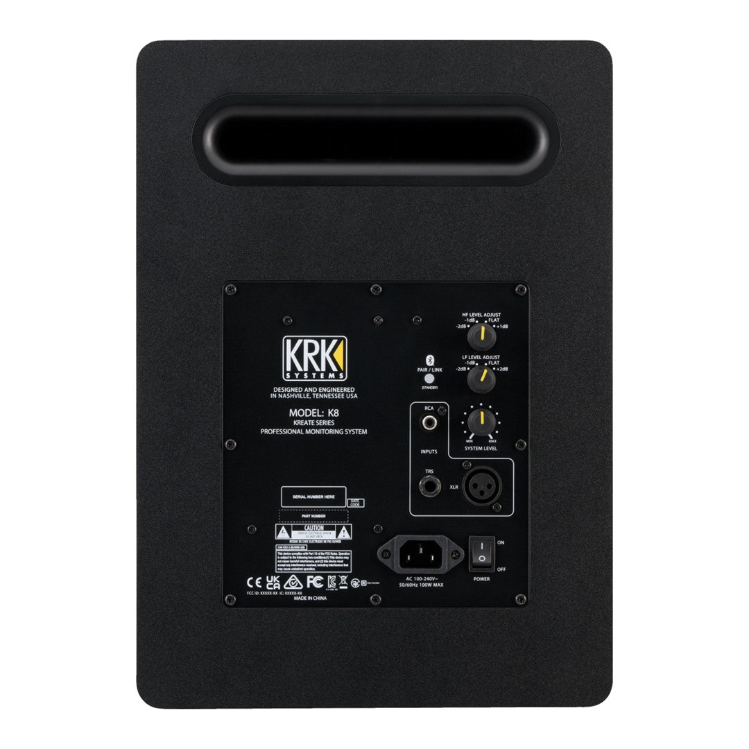 KRK K8 - 8” Studio Monitor Kreate Series (Unit) Rear
