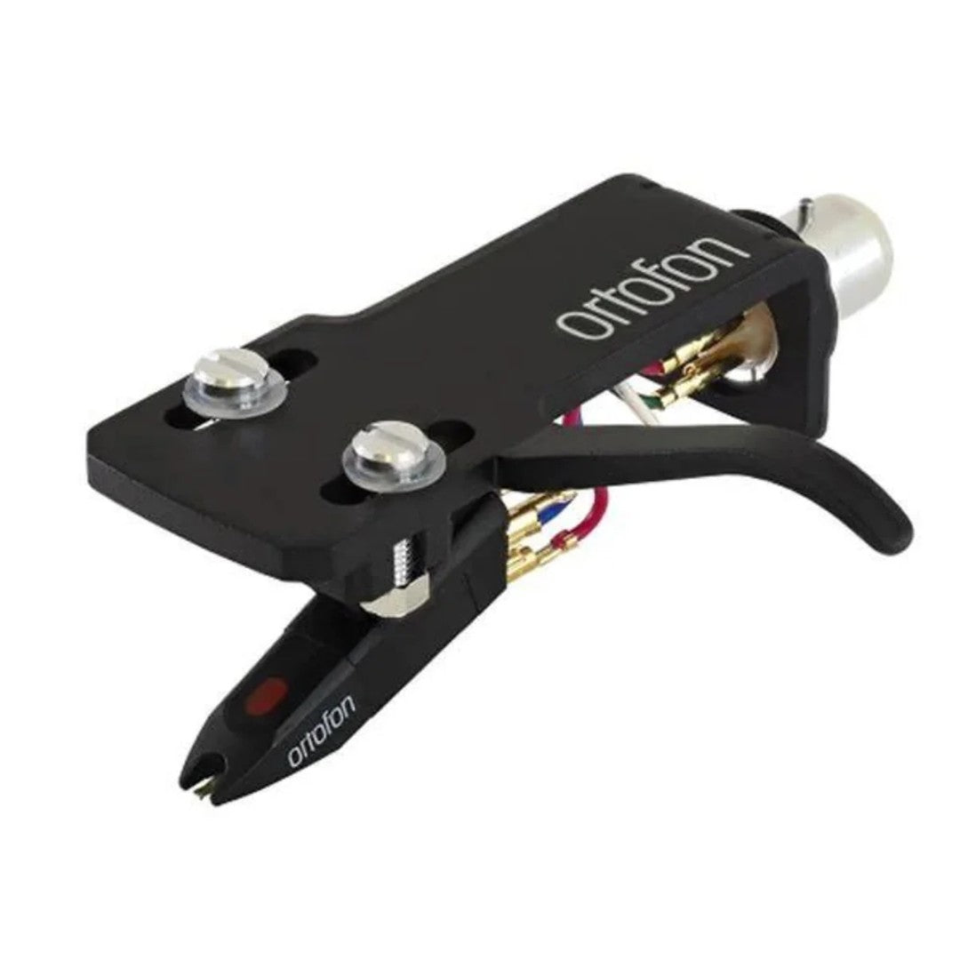 Ortofon OM PRO S ON SH4 OM PRO S Premounted on Black Headshell Top Front Right View