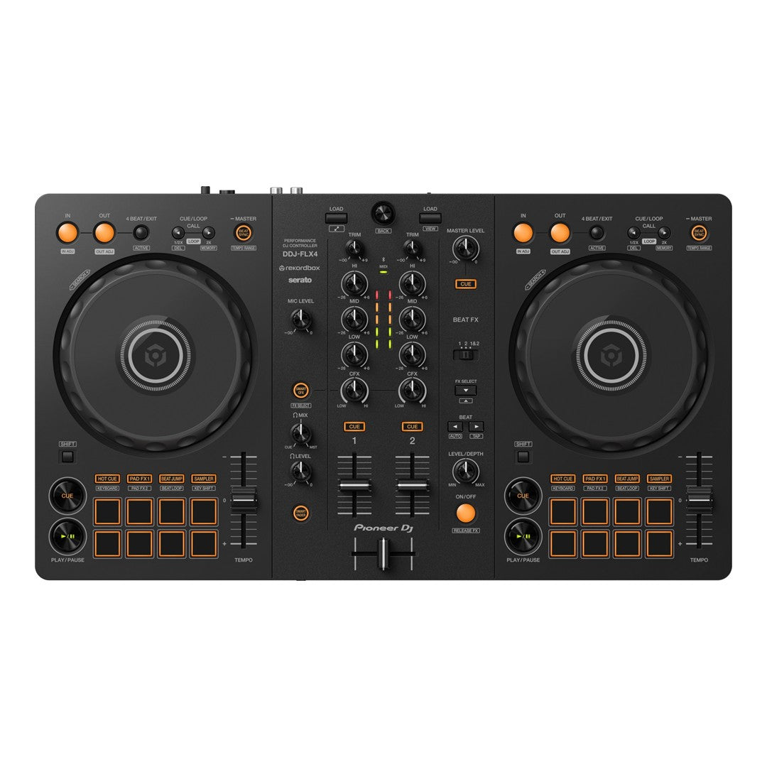 Pioneer DJ DDJ-FLX4 2-Channel DJ Controller Top View