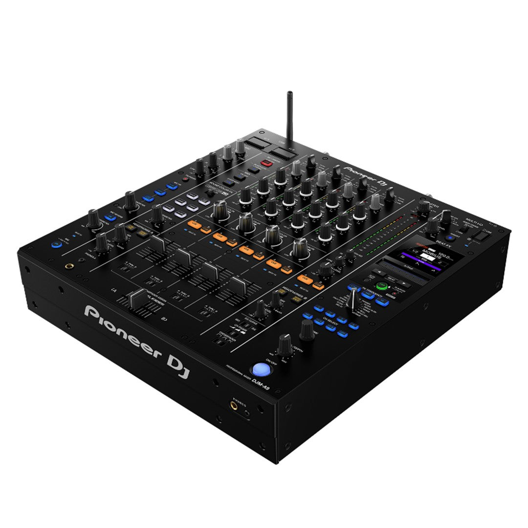 Pioneer DJ DJM-A9 Professional 4-channel DJ Mixer Top Front Right View