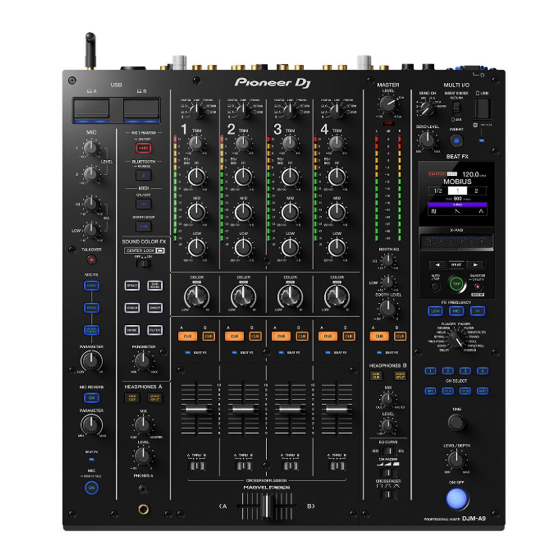 Pioneer DJ DJM-A9 Professional 4-channel DJ Mixer Top View