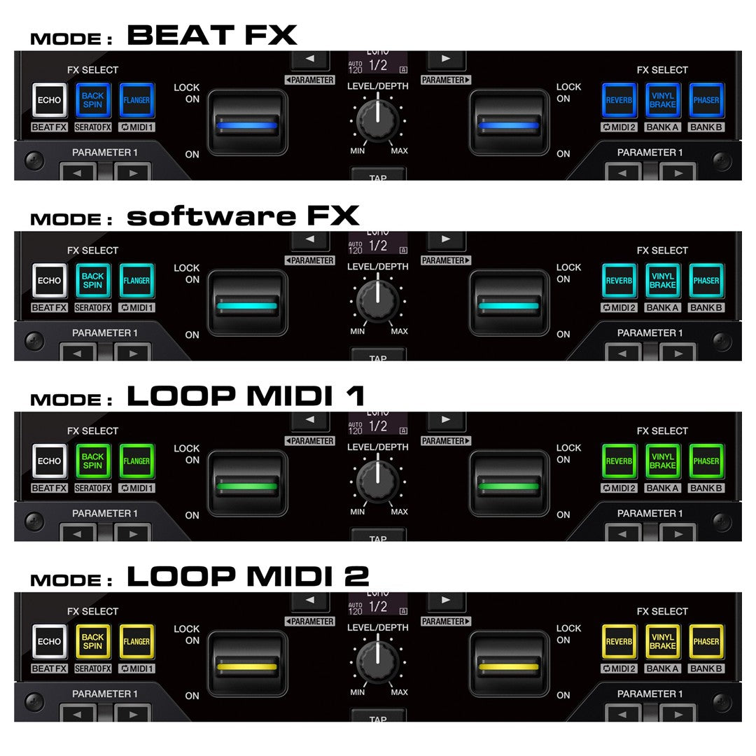 Pioneer DJ DJM-S7 2-Channel Scratch-Style Performance DJ Mixer FX Modes