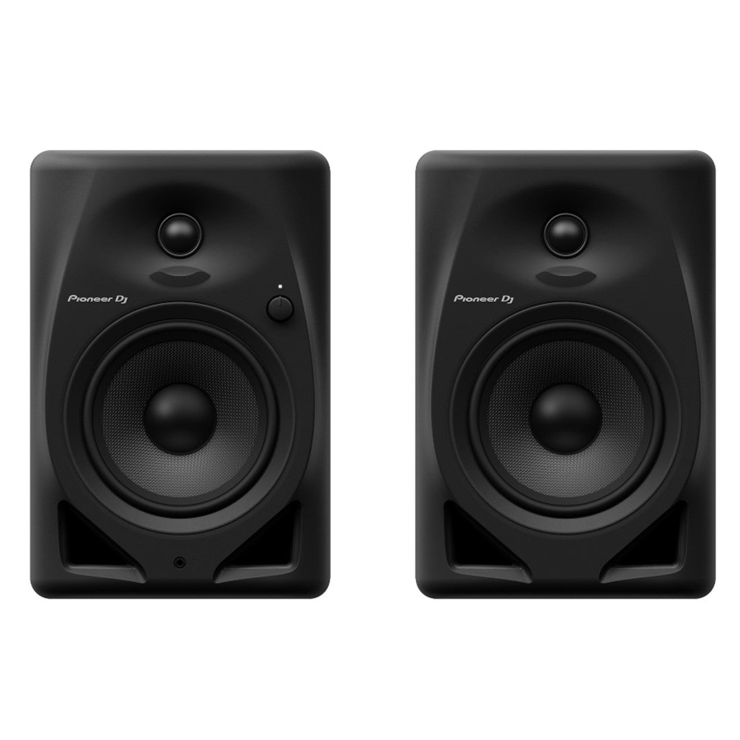 Pioneer DJ DM-50D 5” Black Desktop Monitor System (Pair) Front View