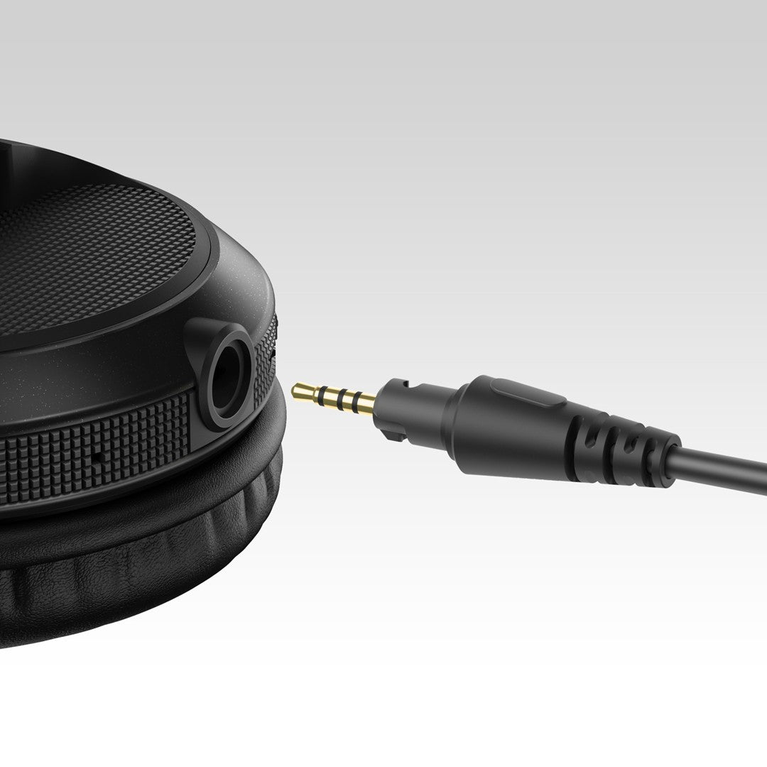 Pioneer DJ HDJ-X5BT-K Black Over-Ear DJ Headphones with Bluetooth Focus Shot Jack
